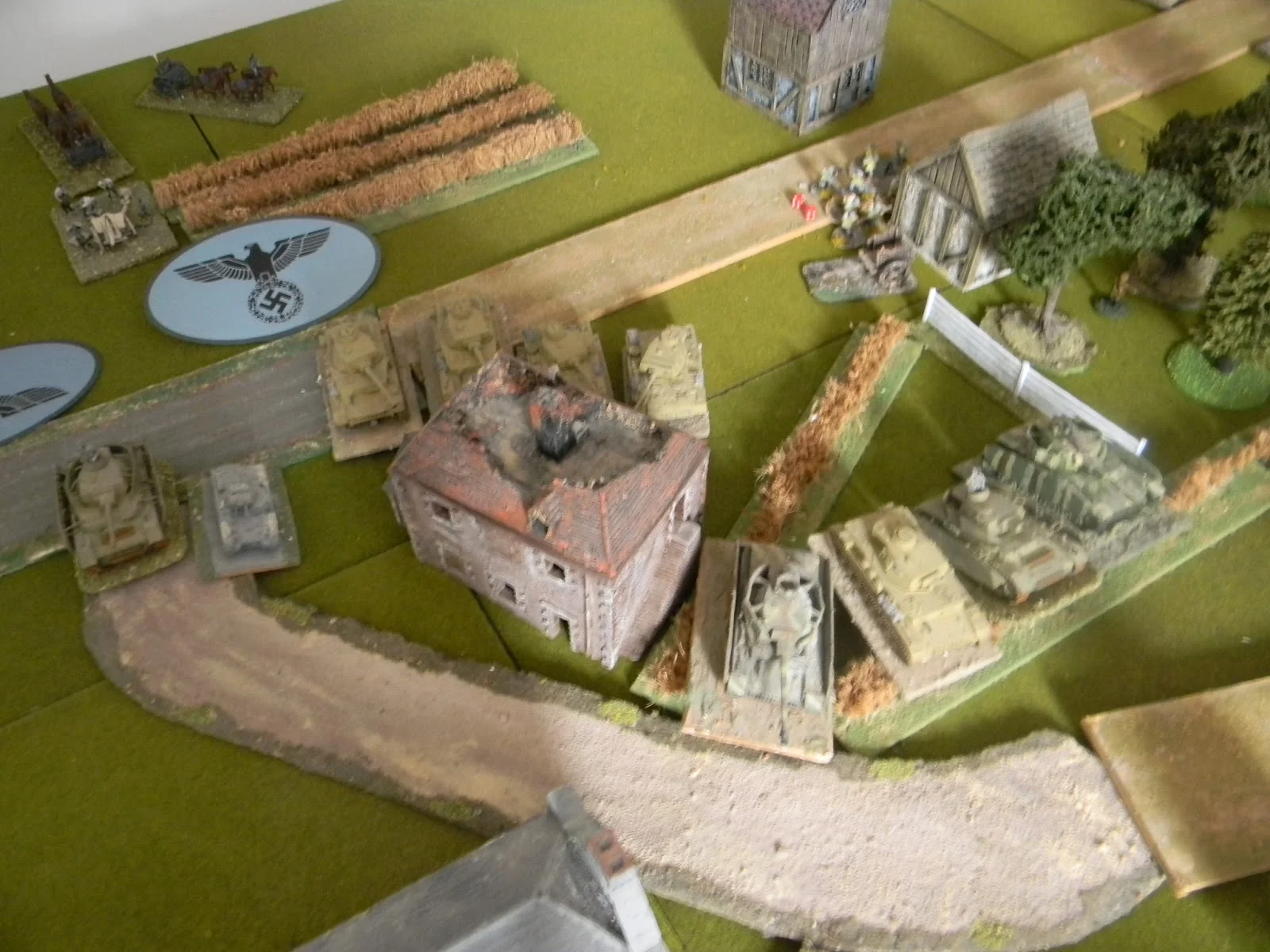 The Germans close in
