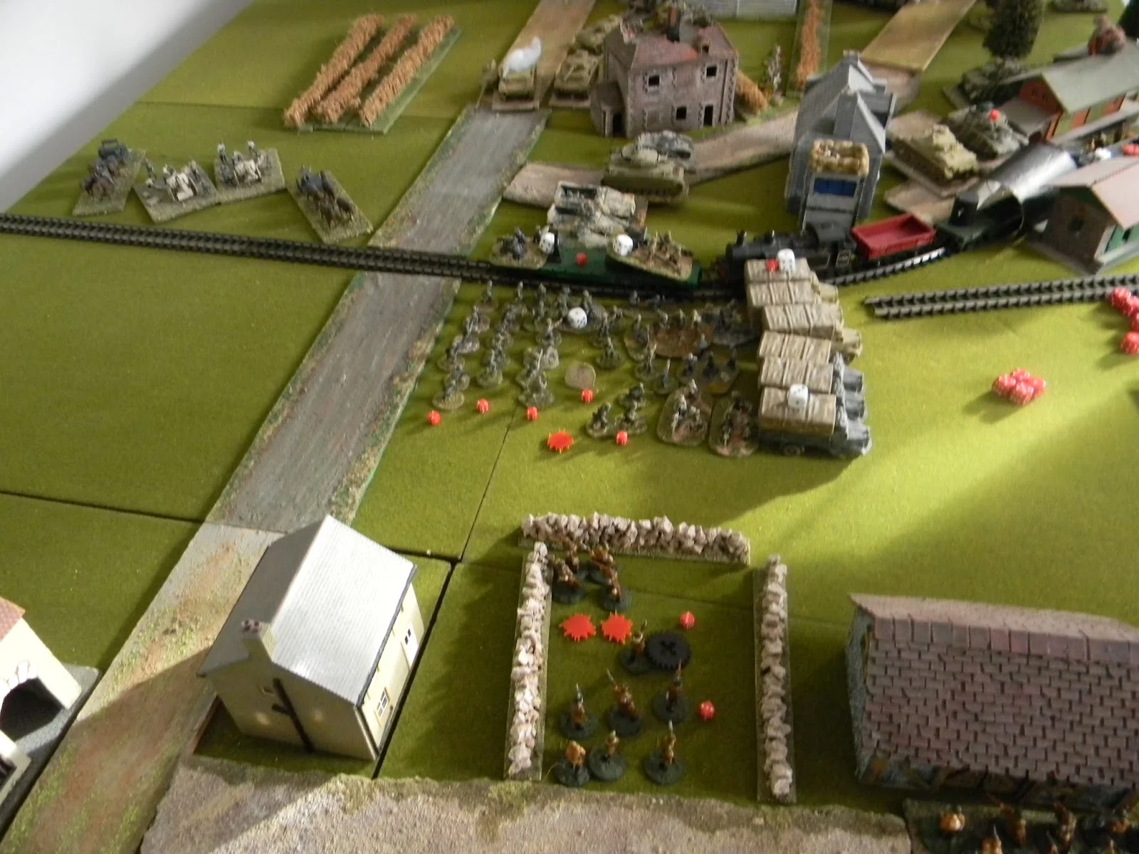 Meanwhile, the Soviet guns wreak havoc amongst the massed Germans below