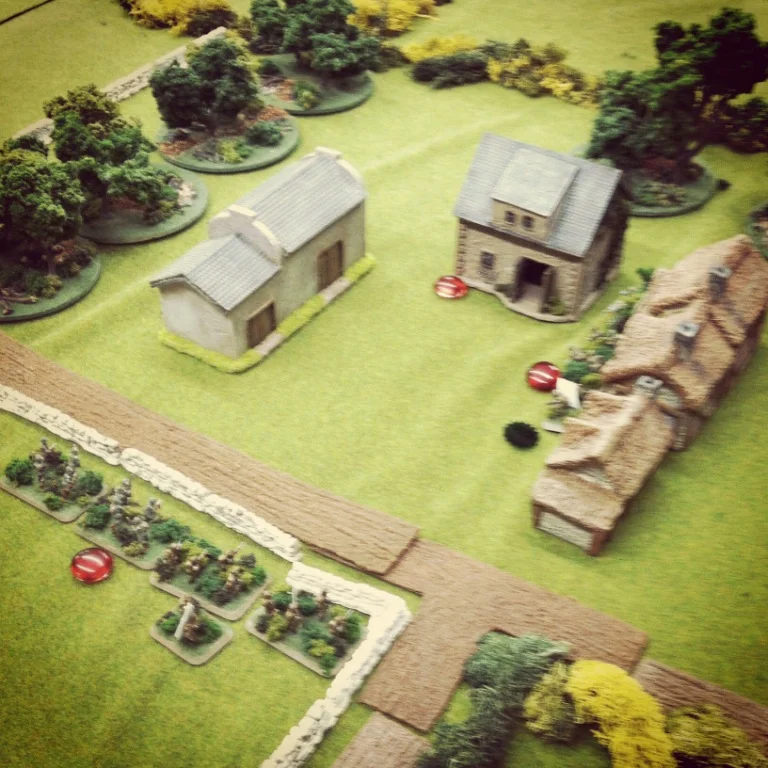 German and US units exchange fire in and around the farm at Vierville
