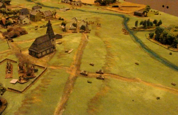 Tankettes and Tanks charging downhill