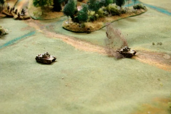 Twin turreted Vickers