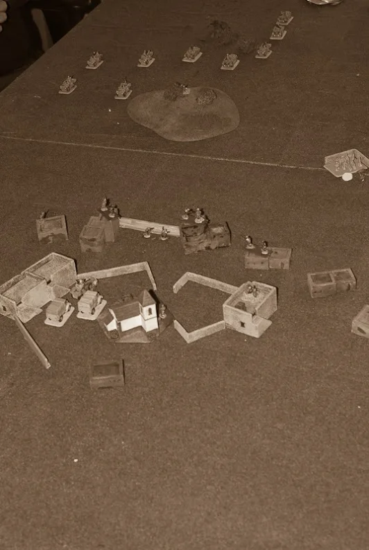 Lewis-gun in forward position opens fire. No-one is hit but everyone within half a mile takes cover.