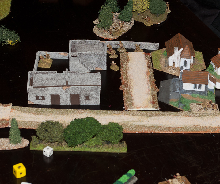2 pdr opens fire. Boys ATR is still out of range, hiding by the wall