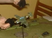 Max rips out his own pubic hair in an attempt to recreate FLAK