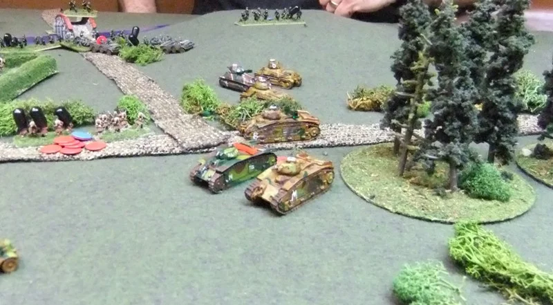 French armour engages