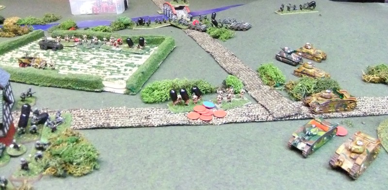 French situation at game's end- notice all the shock on the remnant's of the French 1st Platoon