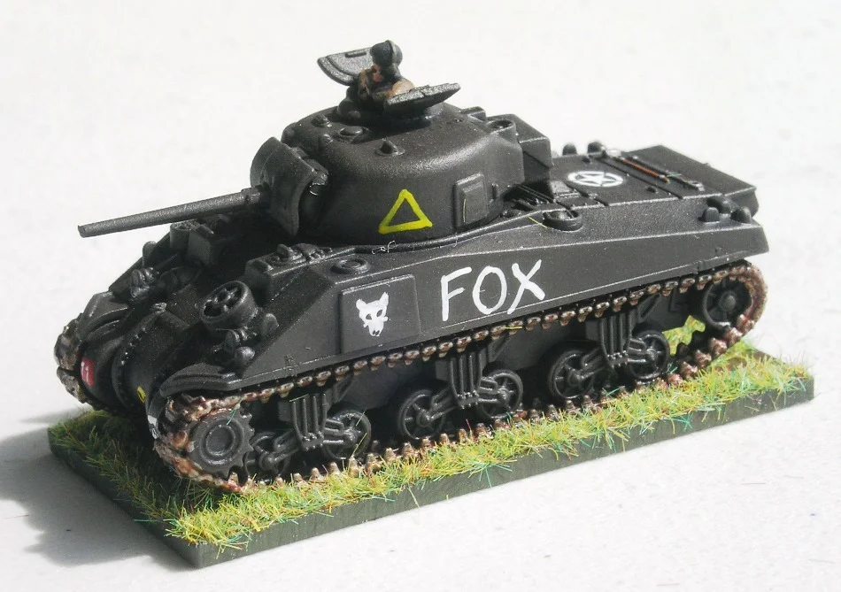 (understrength) company hq (1/4 x Shermans)