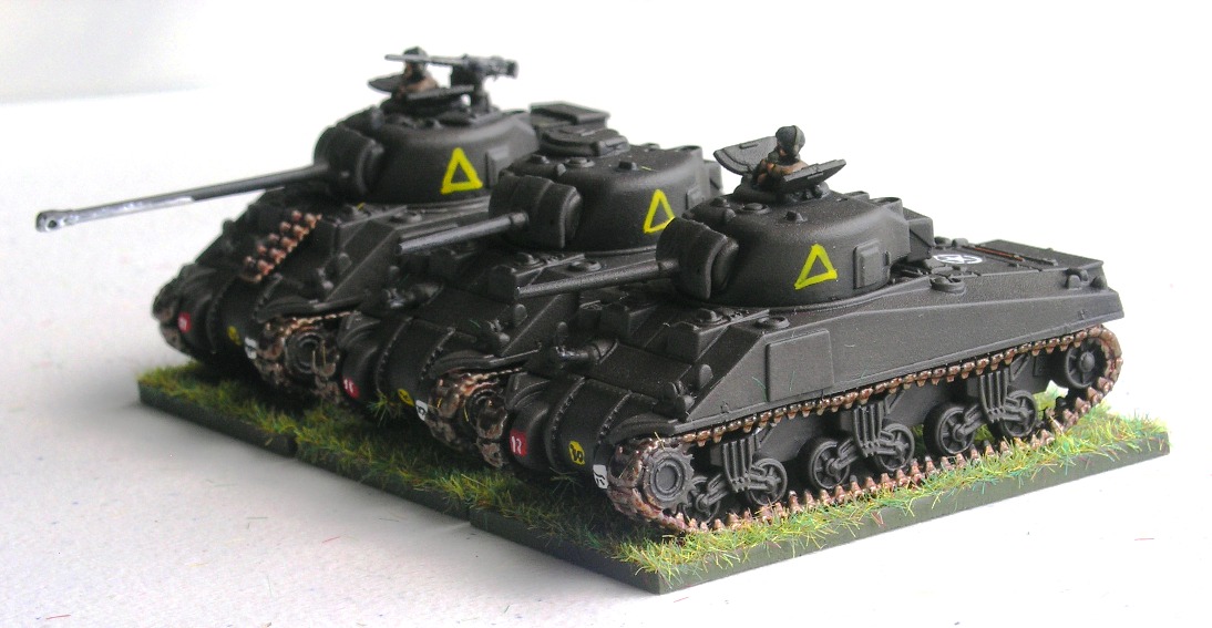 (UNDERSTRENGTH) TROOP Three (2/3 x SHERMANS, 1 x SHERMAN VC "FIREFLY")