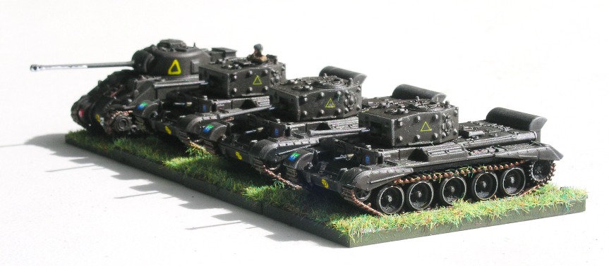 Troop One (3 x Cromwell, 1 x Sherman VC)