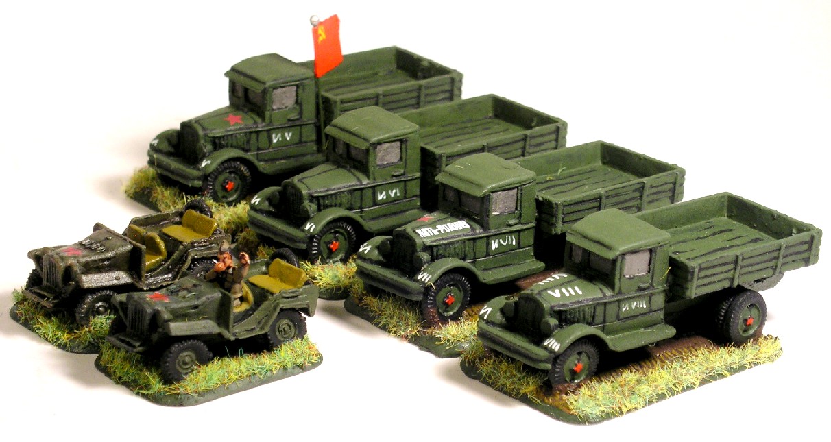 Company Transport (Trucks/Gaz Jeeps)