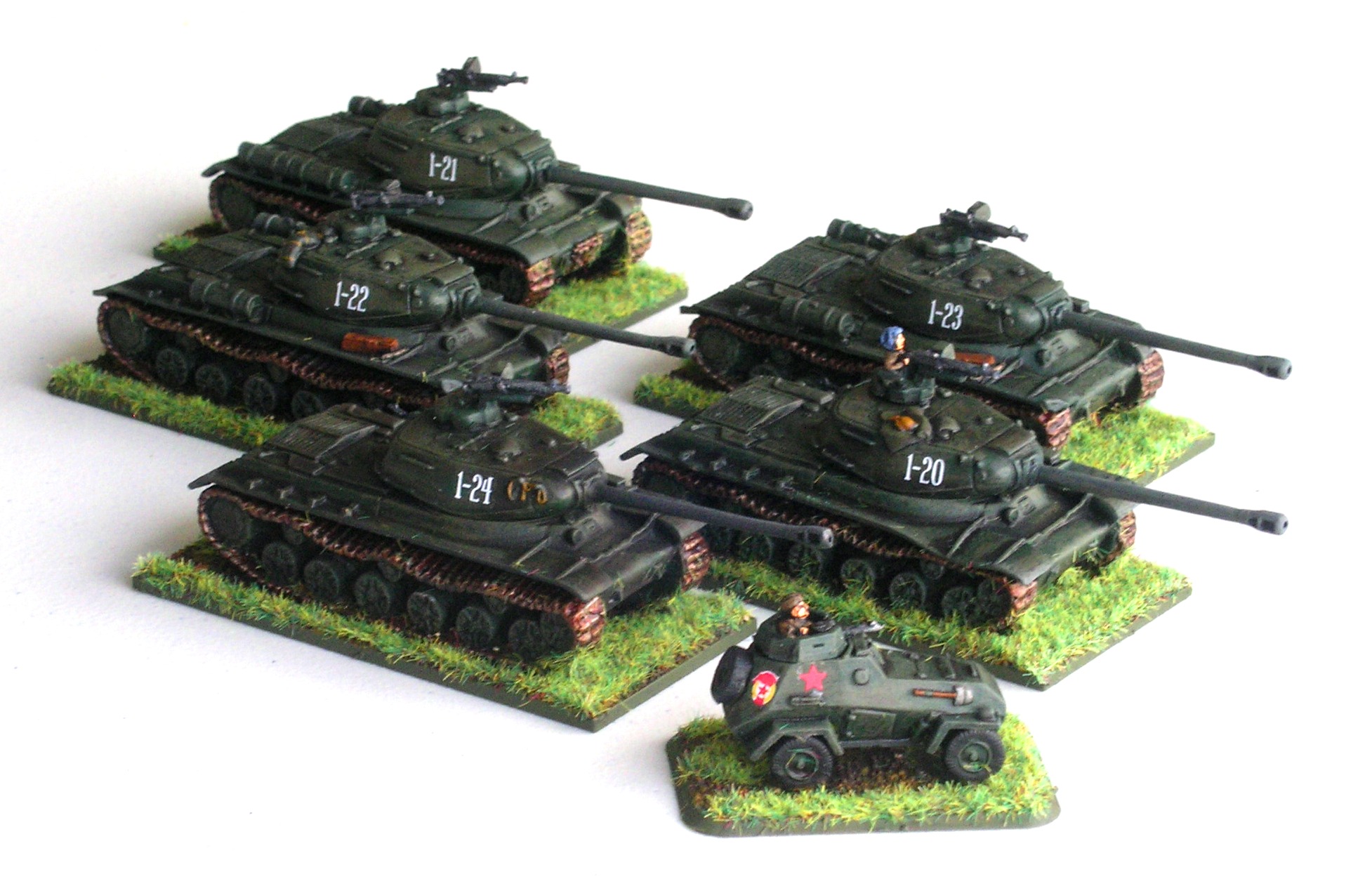 Guards Heavy Tank Rota (5 x IS-II with scout BA-64)
