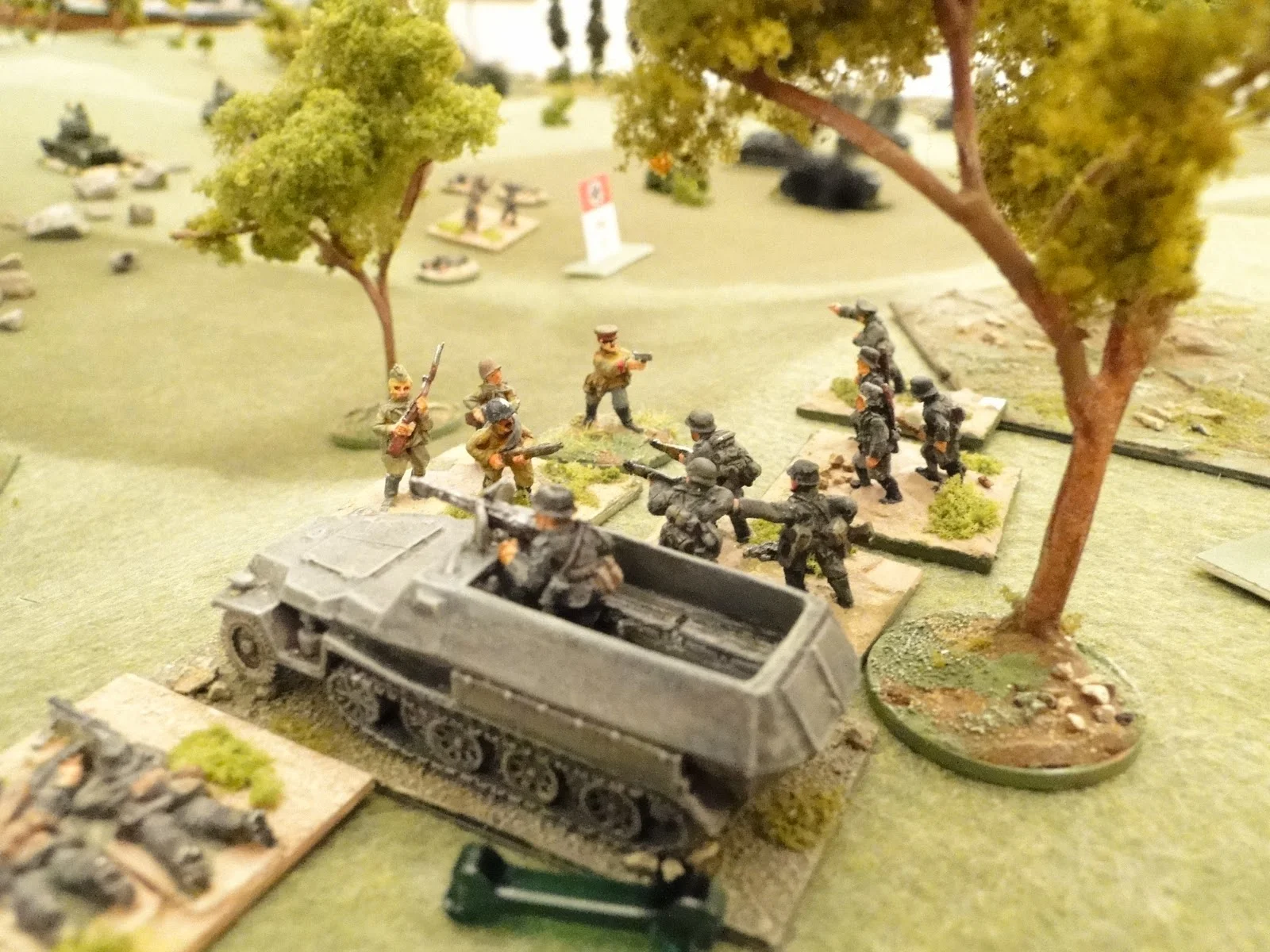 Russian infantry surrendering (should have had more photos of the infantry battle).