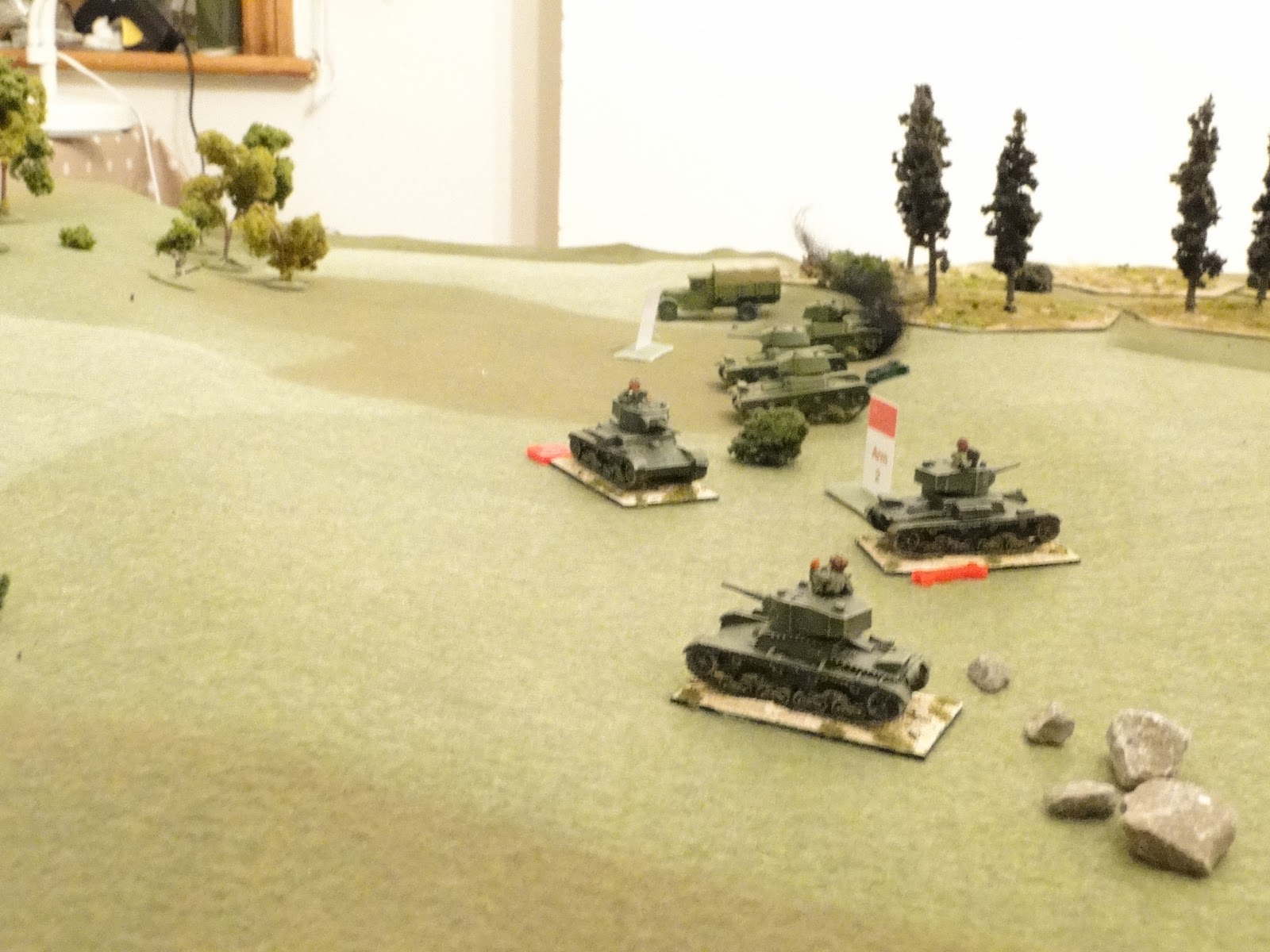 T26s panic with Germans front and rear.