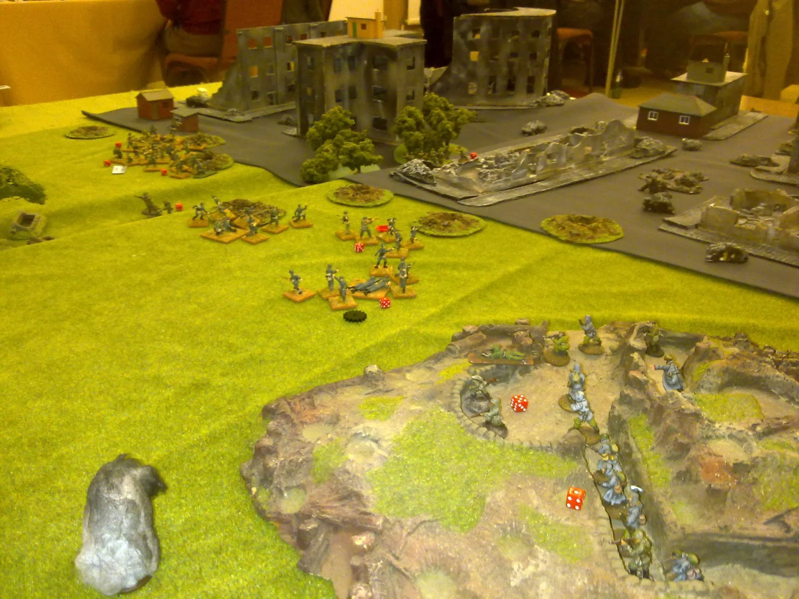 1st Platoon starts to take casualties and shock