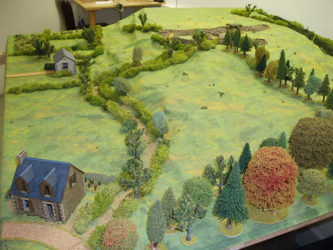 The table as seen from the NE