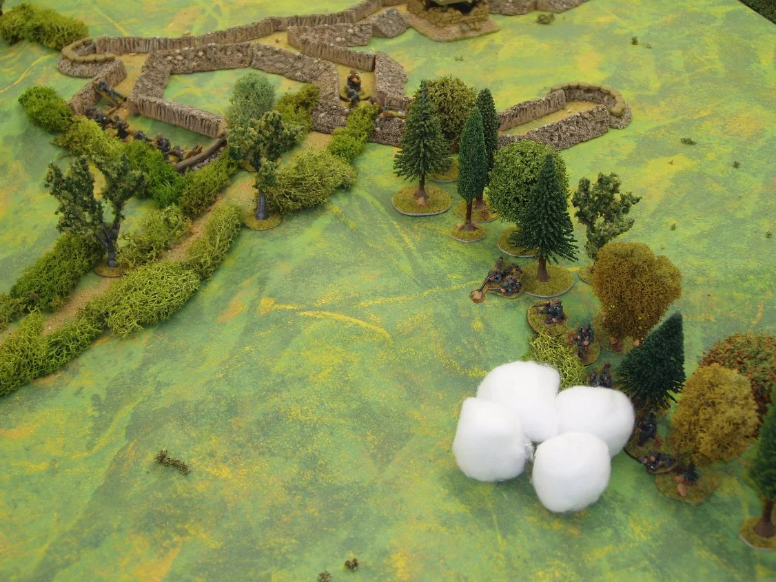 The British 2-inch mortar accurately puts down smoke to reduce the effectiveness of enemy fire.