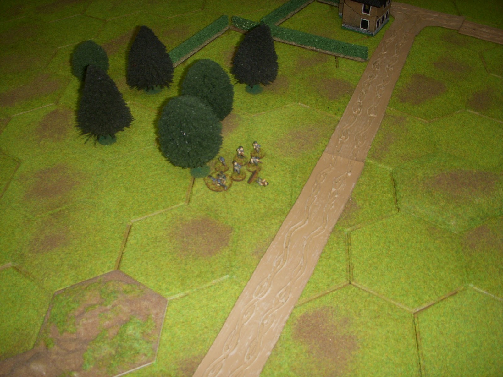When a German squad starts firing from the left flank...
