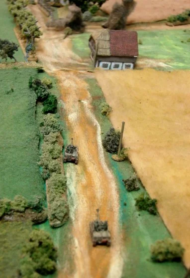 Marders to the rescue The Marders manage to KO a Sherman from their postions.