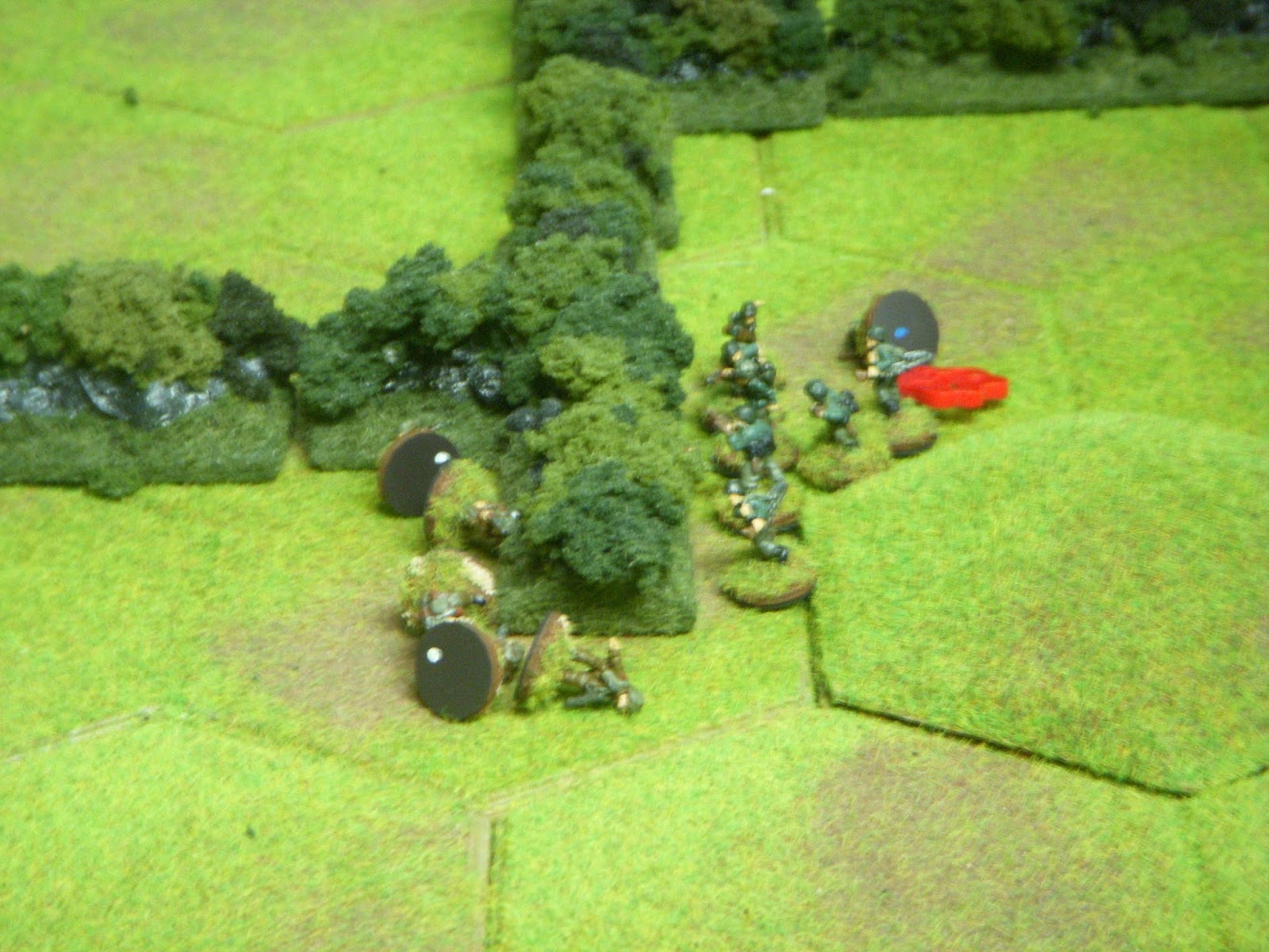  A squad in the centre is not so lucky: five men down in an ambush 