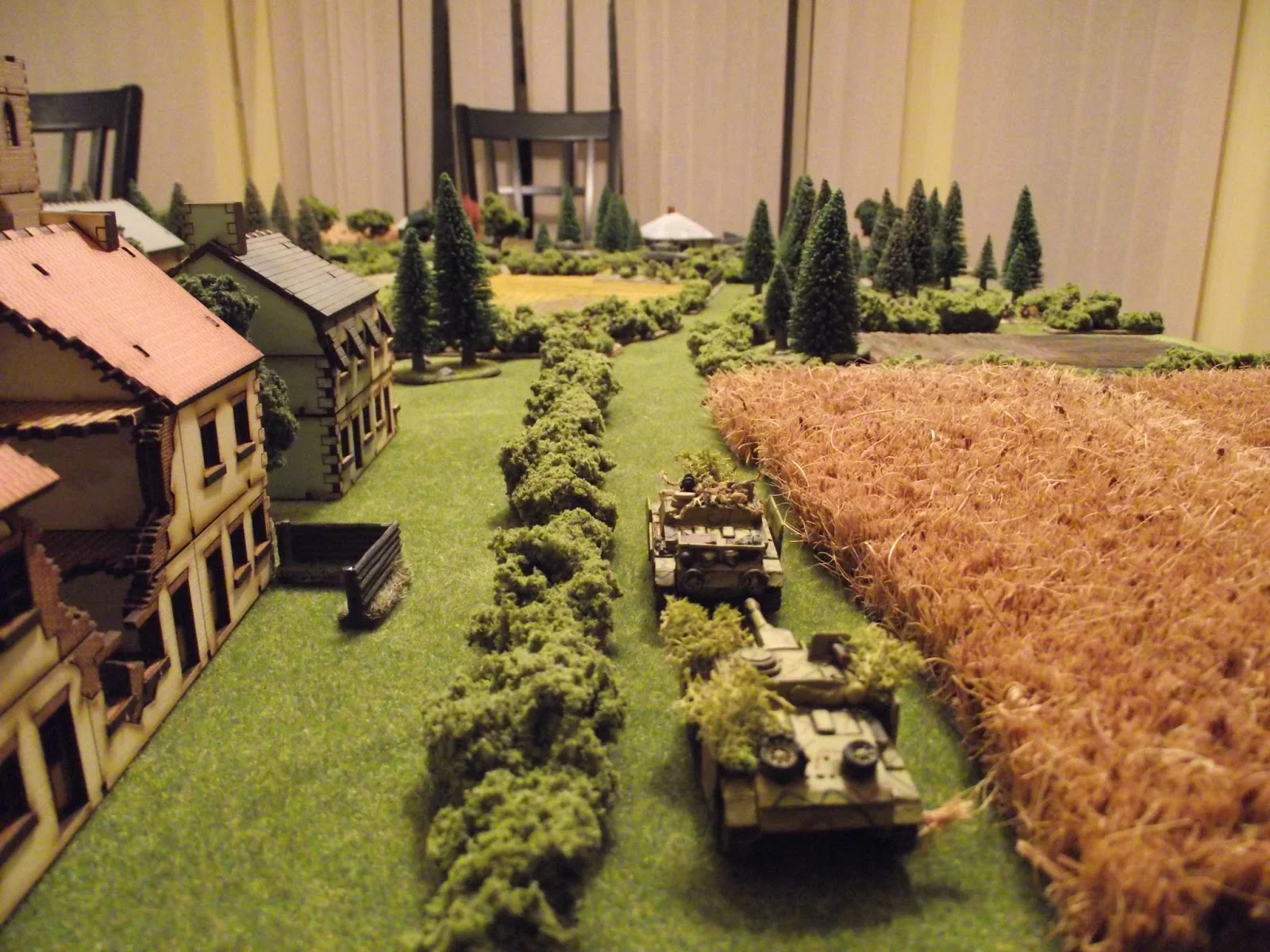 Turn 2: German reinforcements arrive in the form of two StuGs.