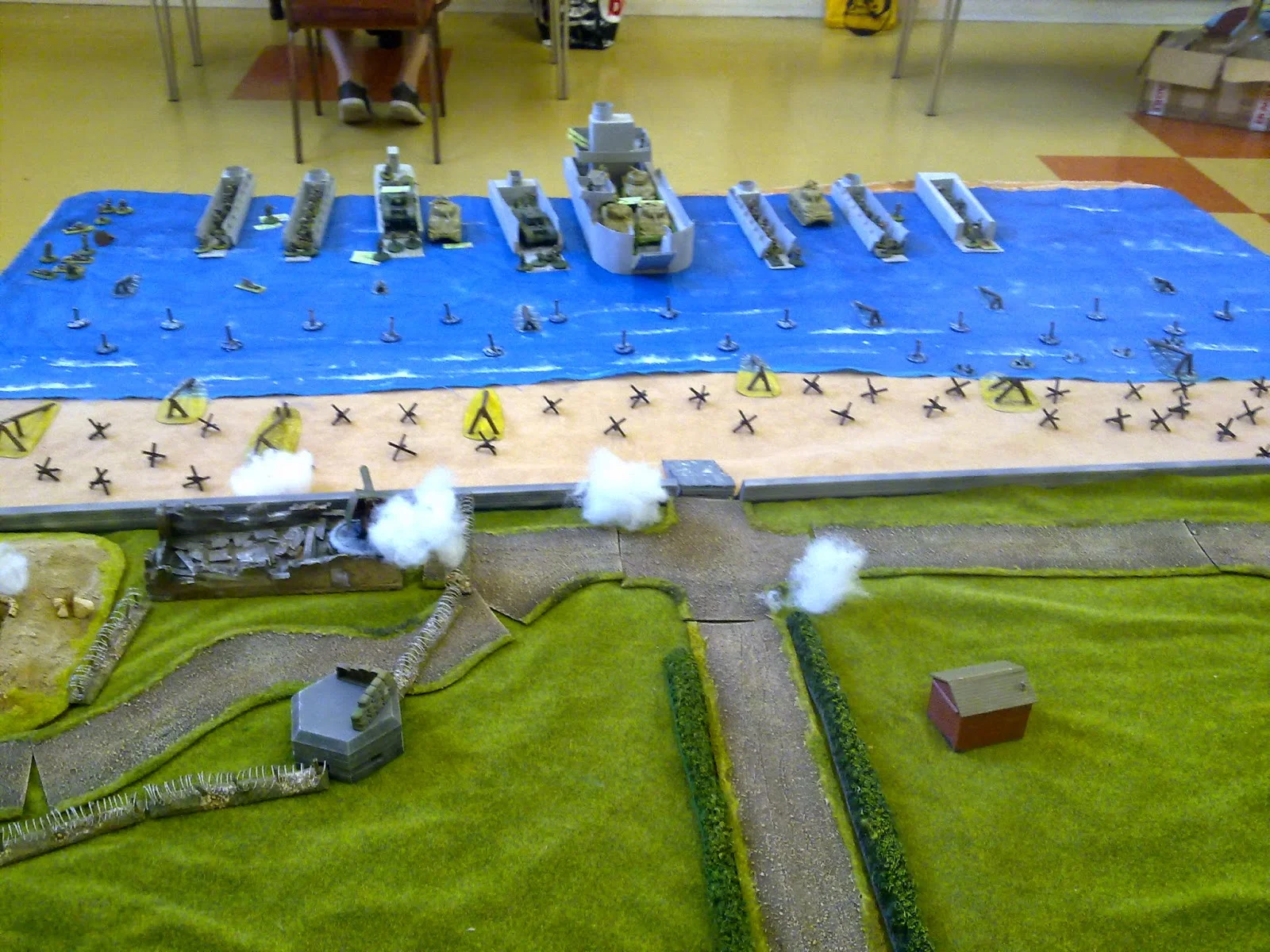 British artillery stonks hit the defenders.