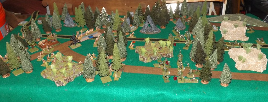 Turns 6 through 10 were a bit of jockeying for position and lots of shooting