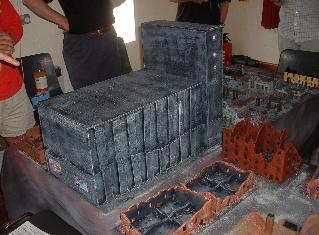 From the rear