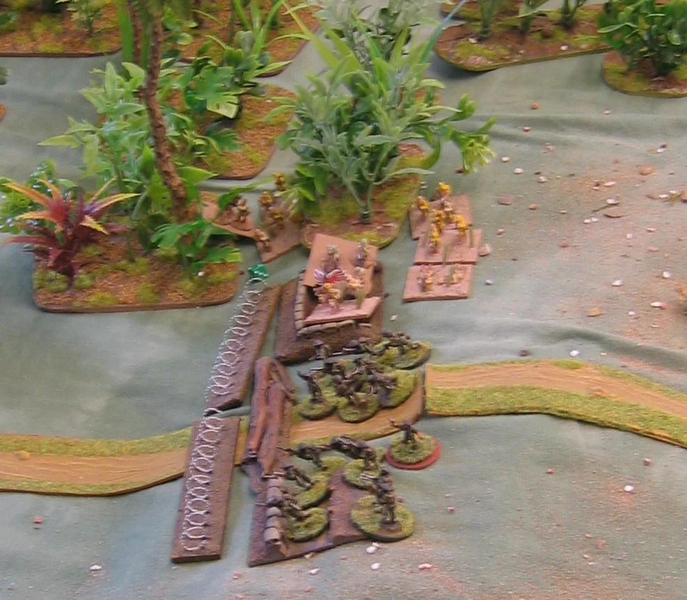 British First Line Defeated By A Flank Attack From The Jungle