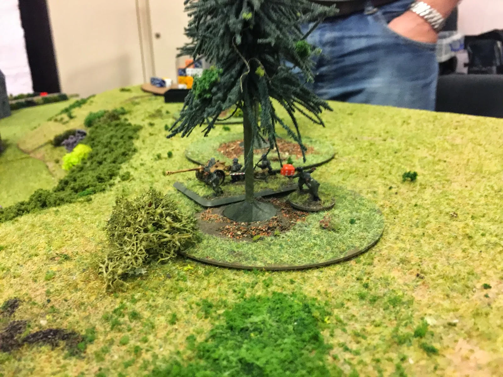 A PAK40, dug in amid the pine trees, and the FOO
