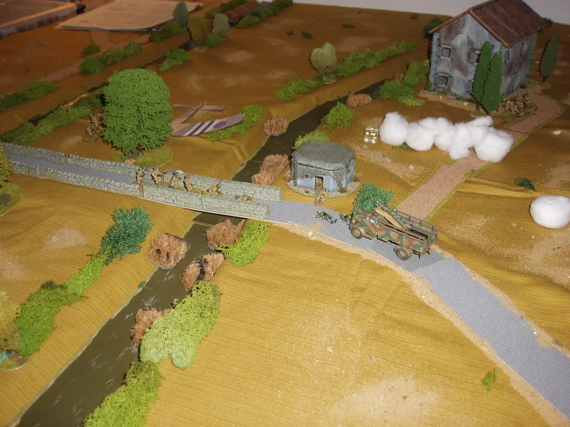 The driver and loader are killed but surprisingly the LMG gunner beats of this attack. Lt Withers is frustrated that he can't get his other section to start its attack despite the smoke.