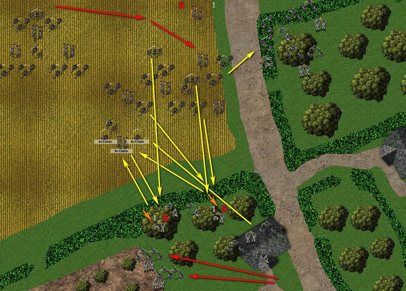 The British fall in to the trap!