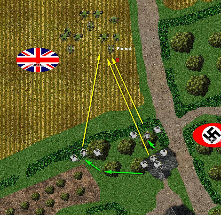 The Germans lay down fire
