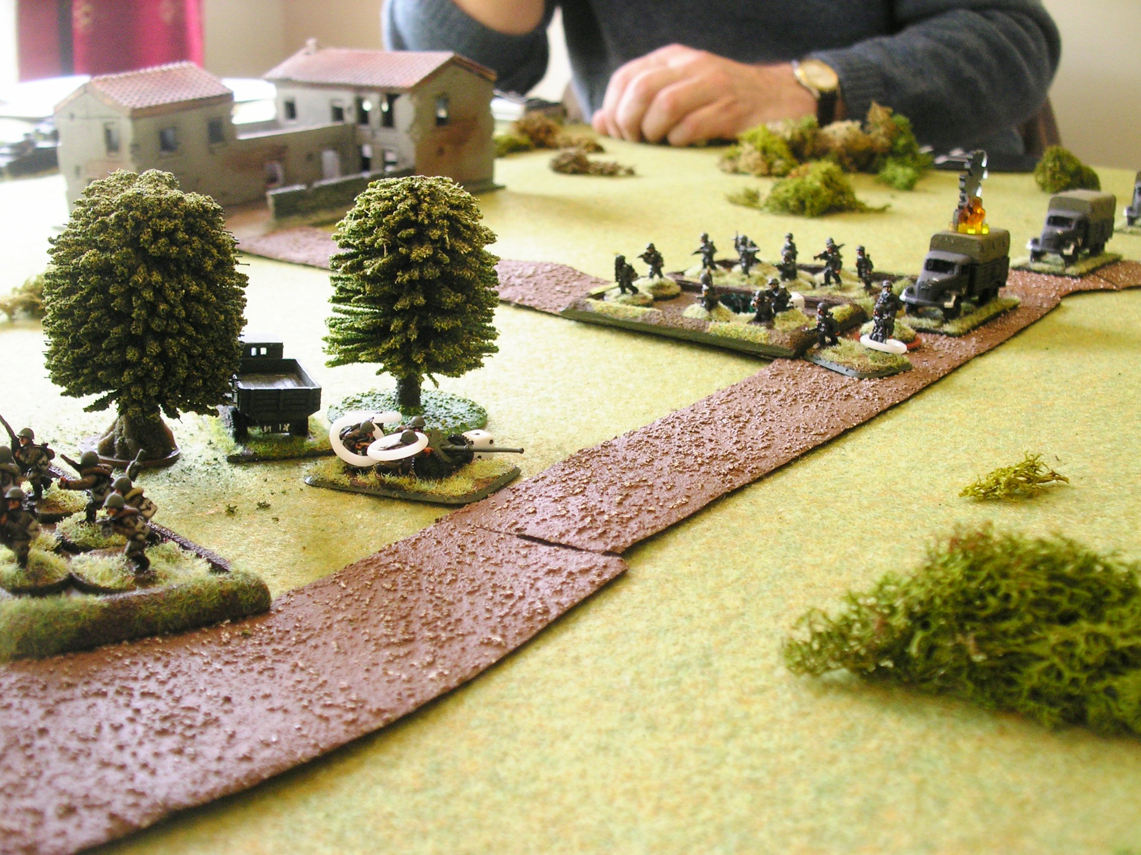 aftermath 2: soviet infantry driven off by fire from the half-tracks and panzergrenadiers on the hill