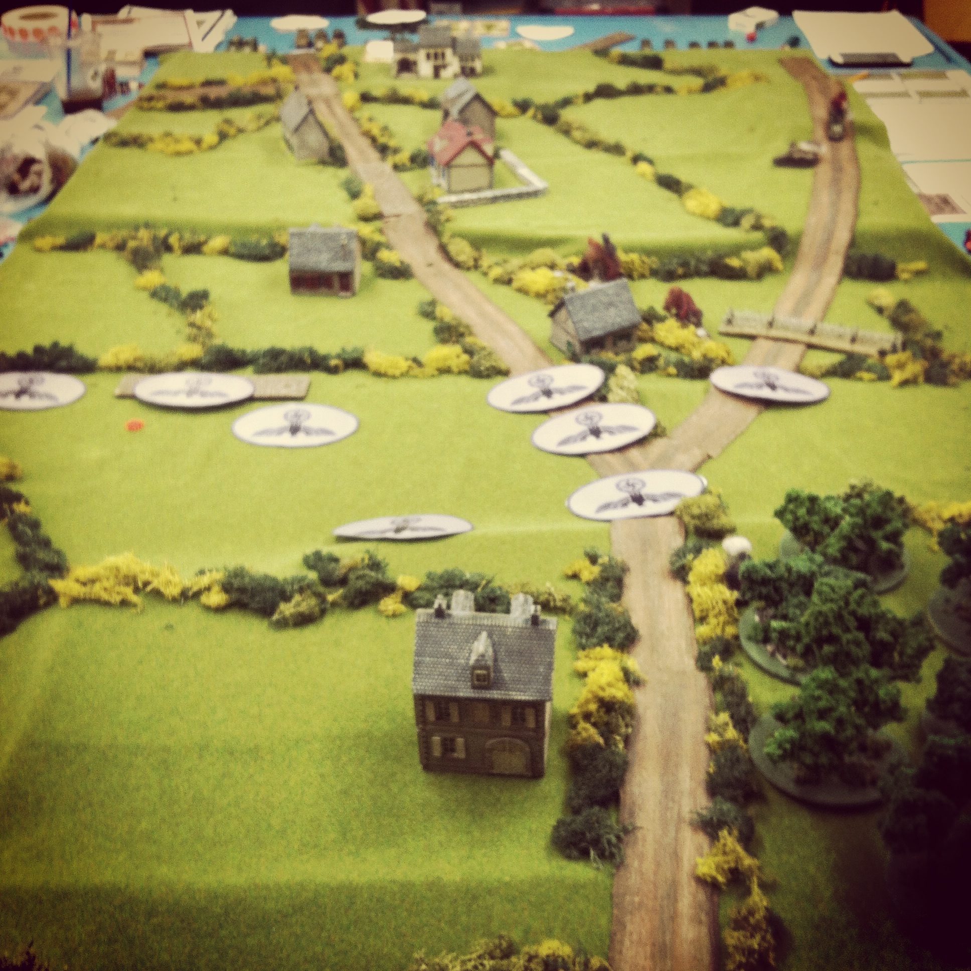 Germans blinds rush forward and immediately hit a minefield
