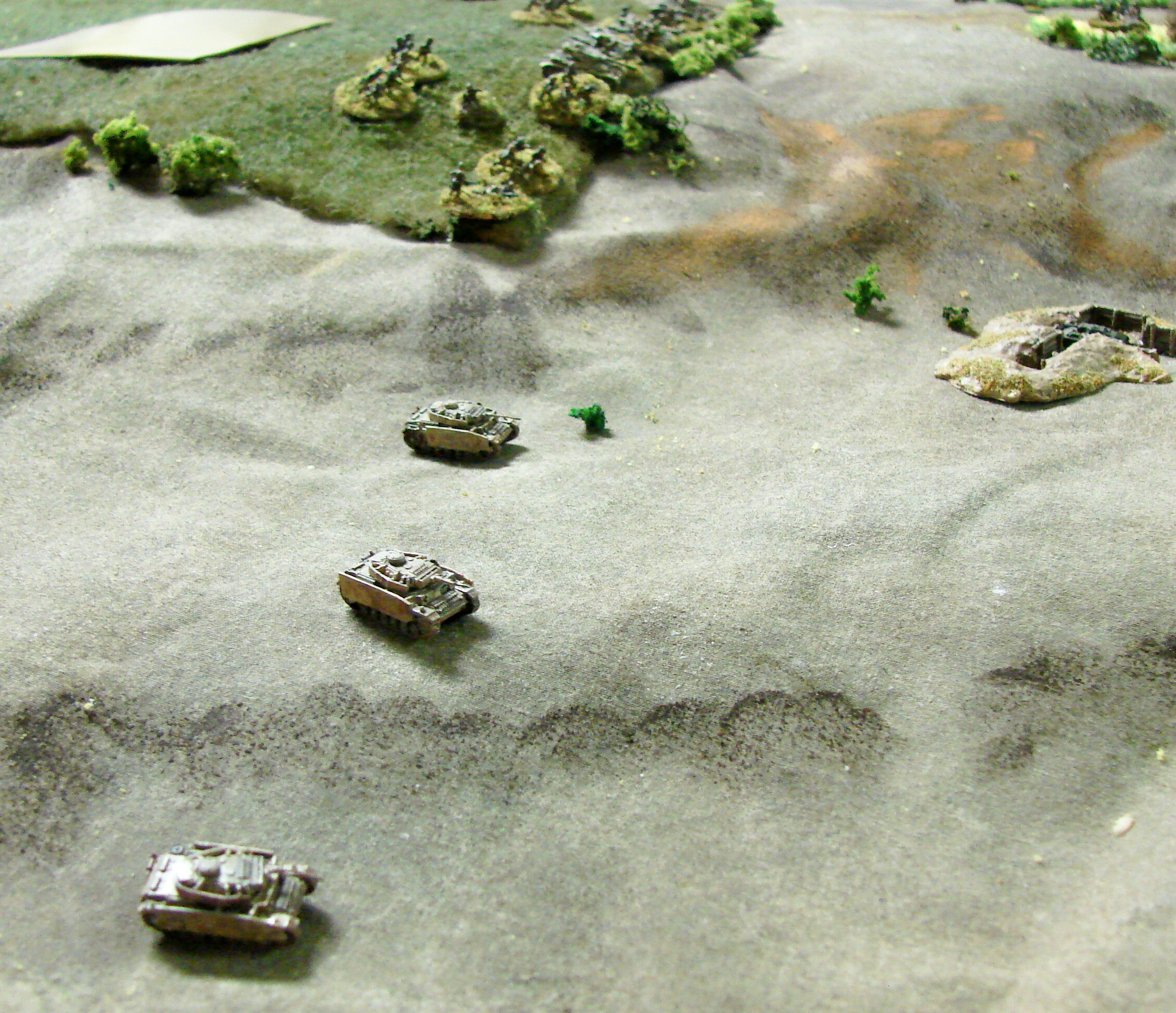 Panzer IIIs on the Right Flank