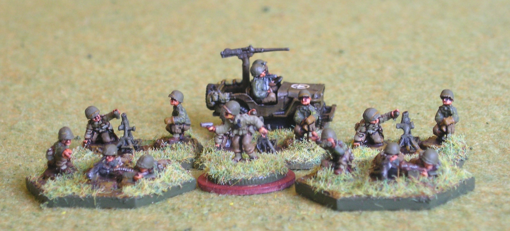 Weapons Platoon (3 x Light Mortar; 2 x MMG)
