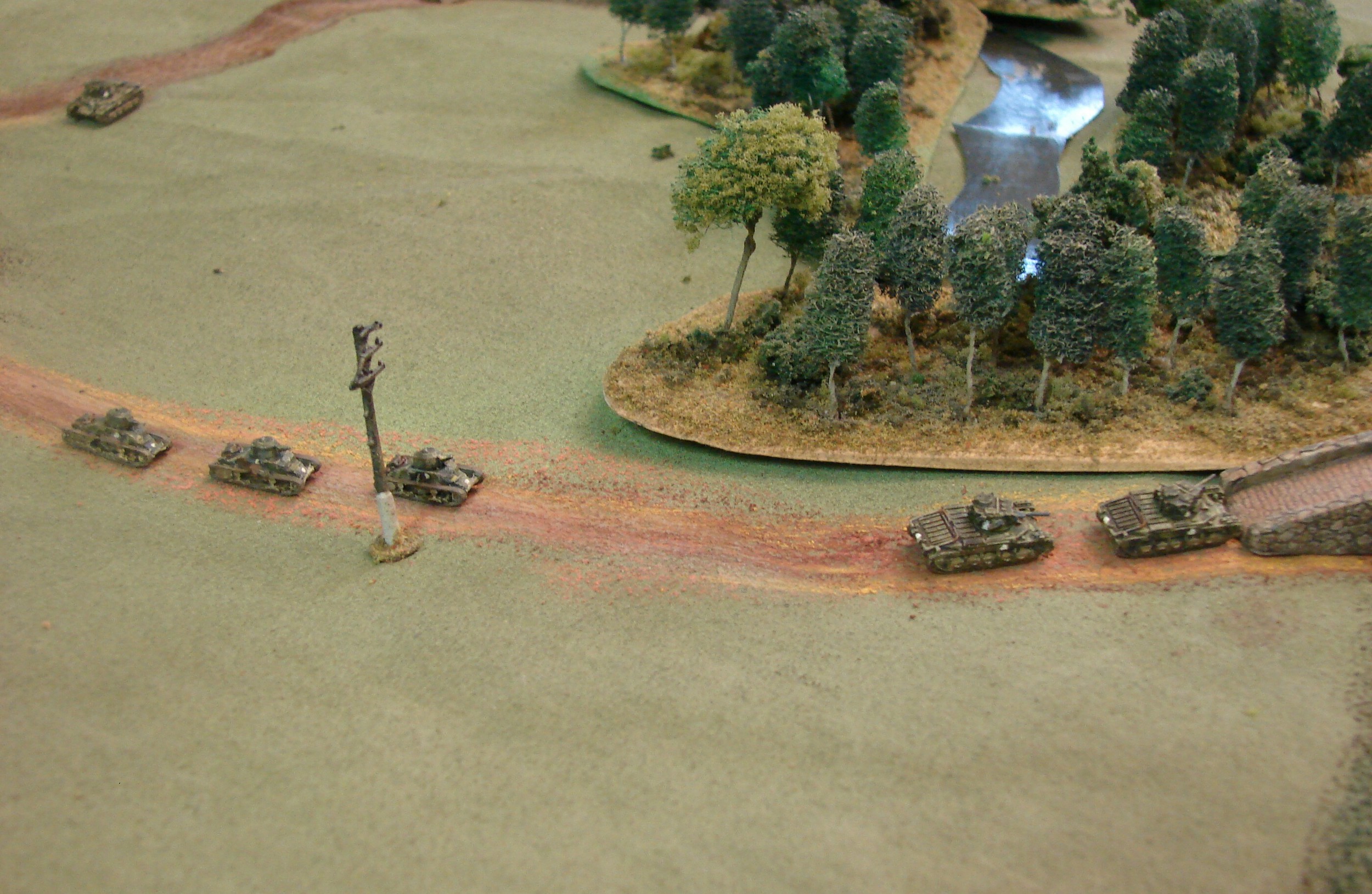 Over the next bridge The tanks keep advancing, hoping that nothing nasty is waiting on the other side of this bridge