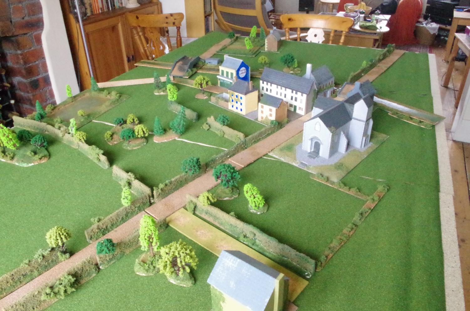 The village from the British side
