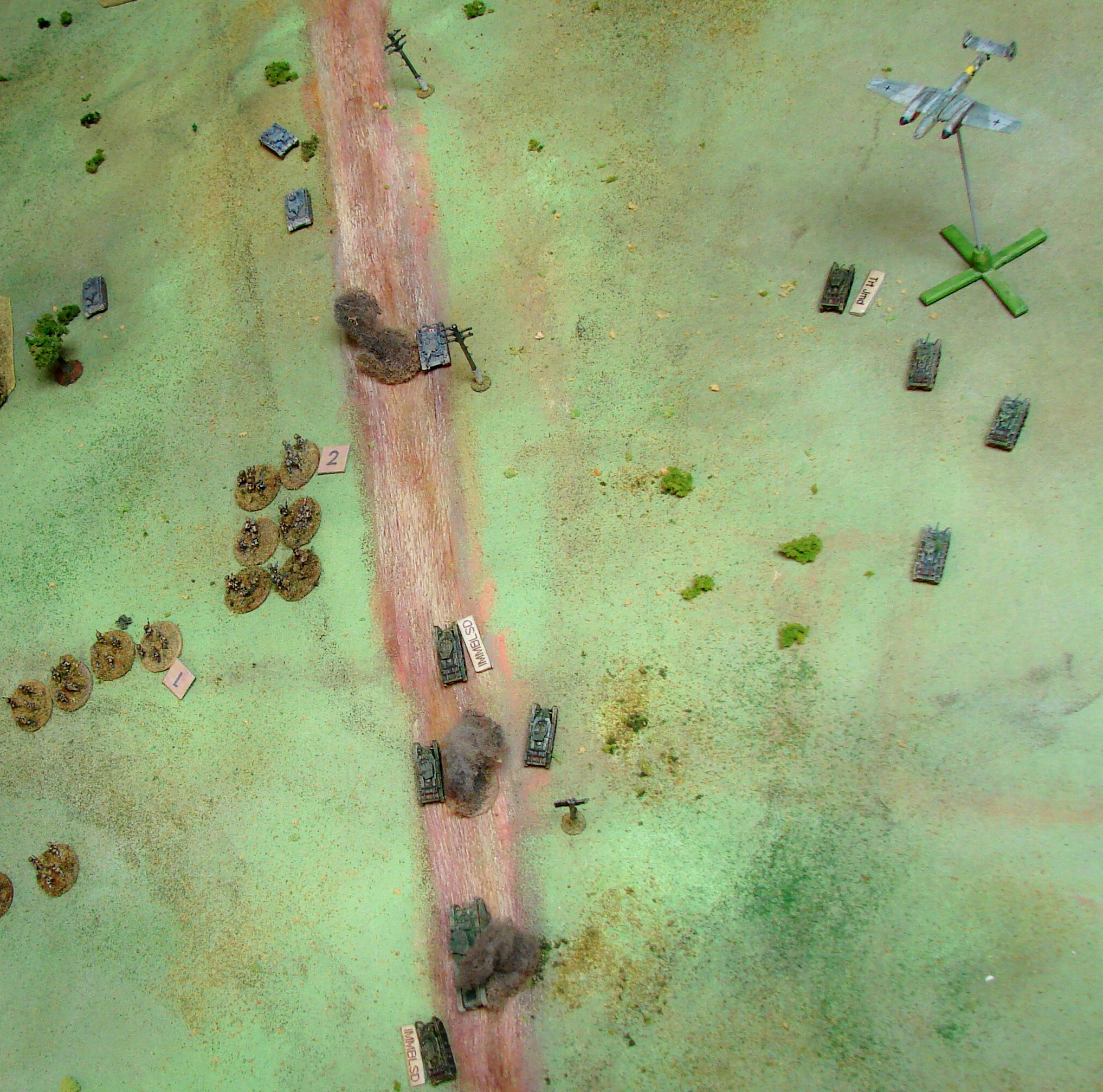 Another view of the front Can the BT7s make it around the flank? Will the Russkies overwhelm the grenadiers?