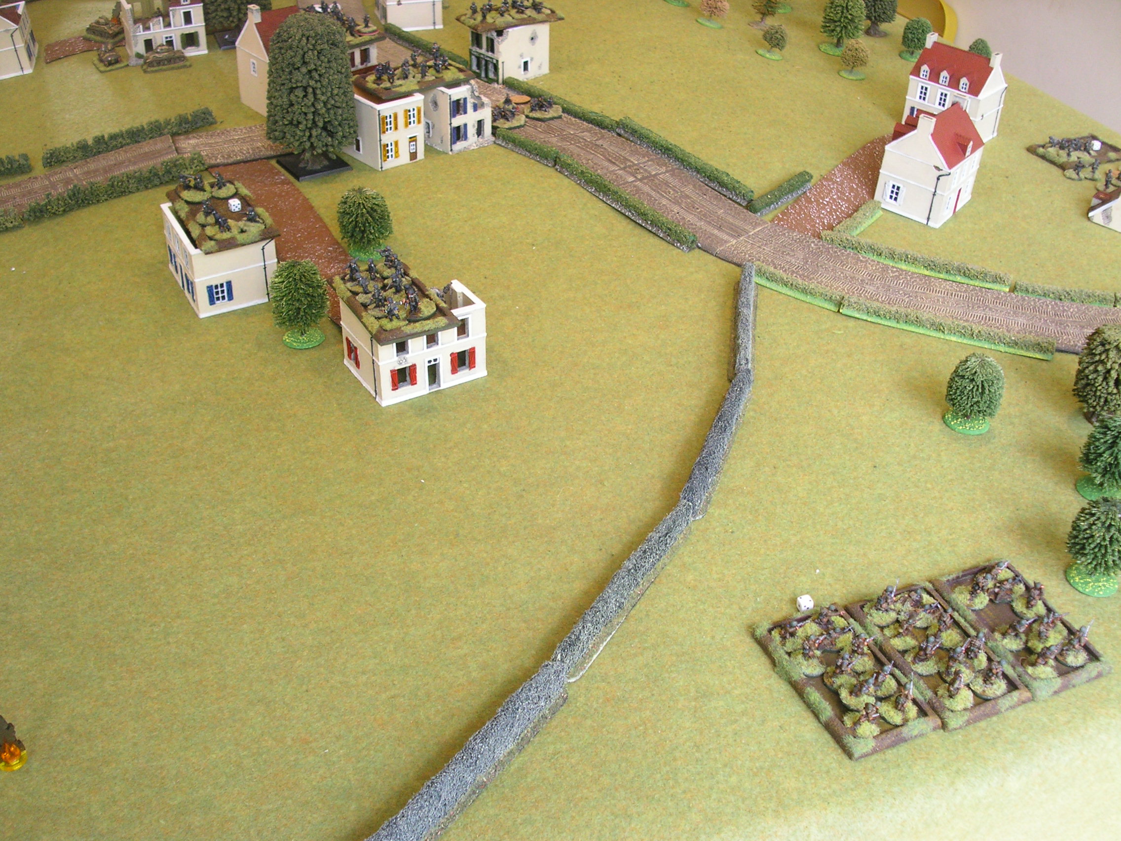 french column under fire