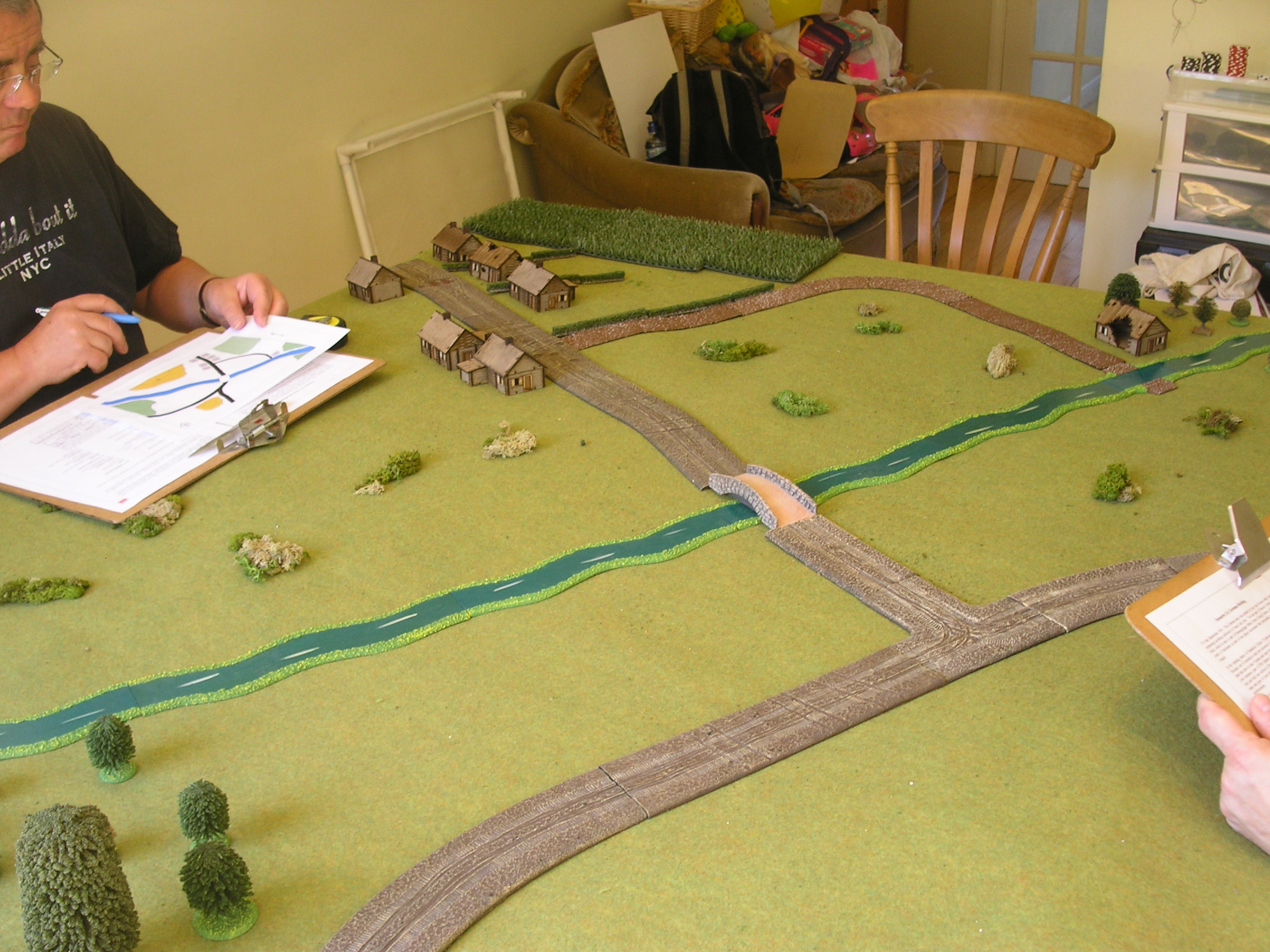Much to Dave's surprise, his map matches the terrain