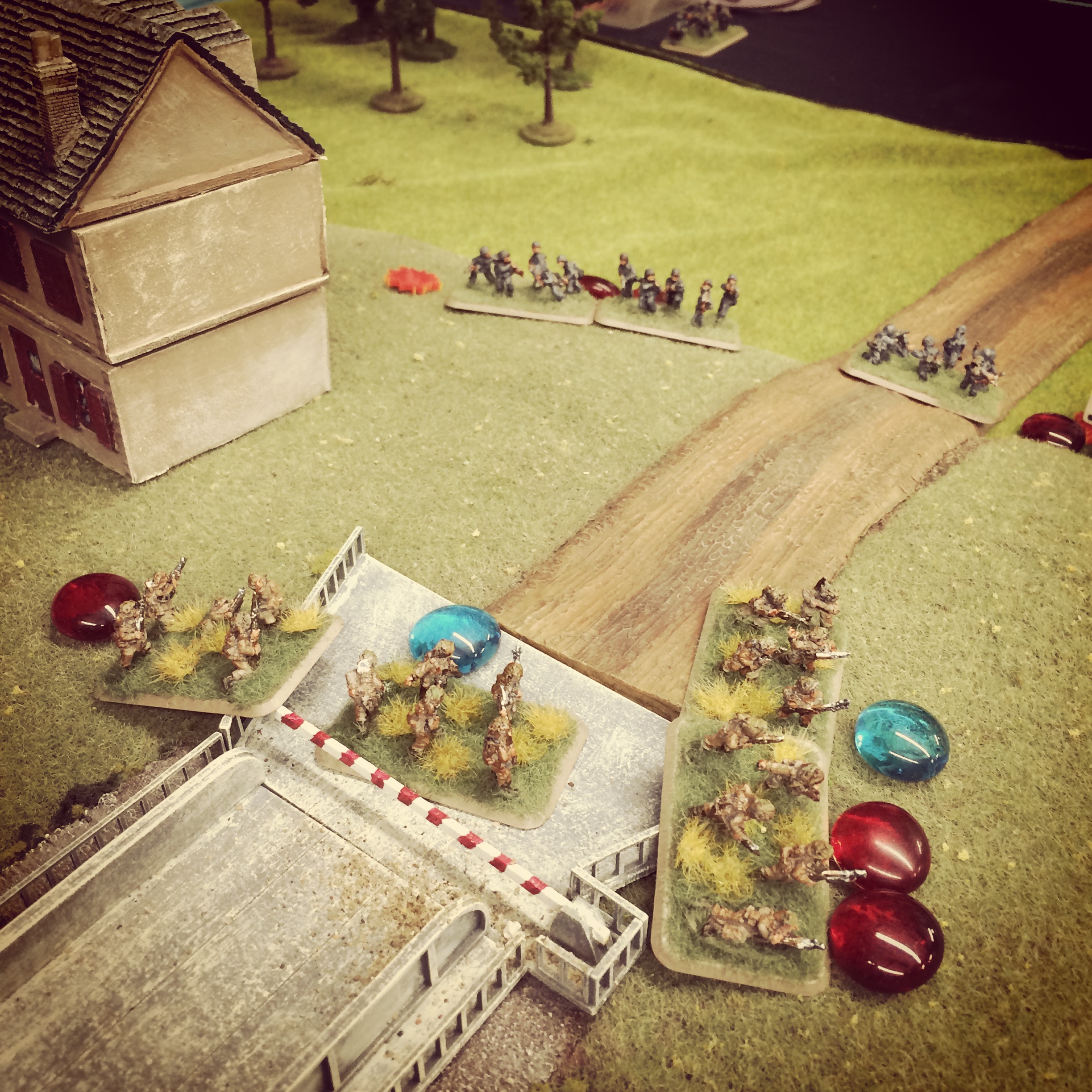 With the Germans in retreat, the British take Pegasus Bridge