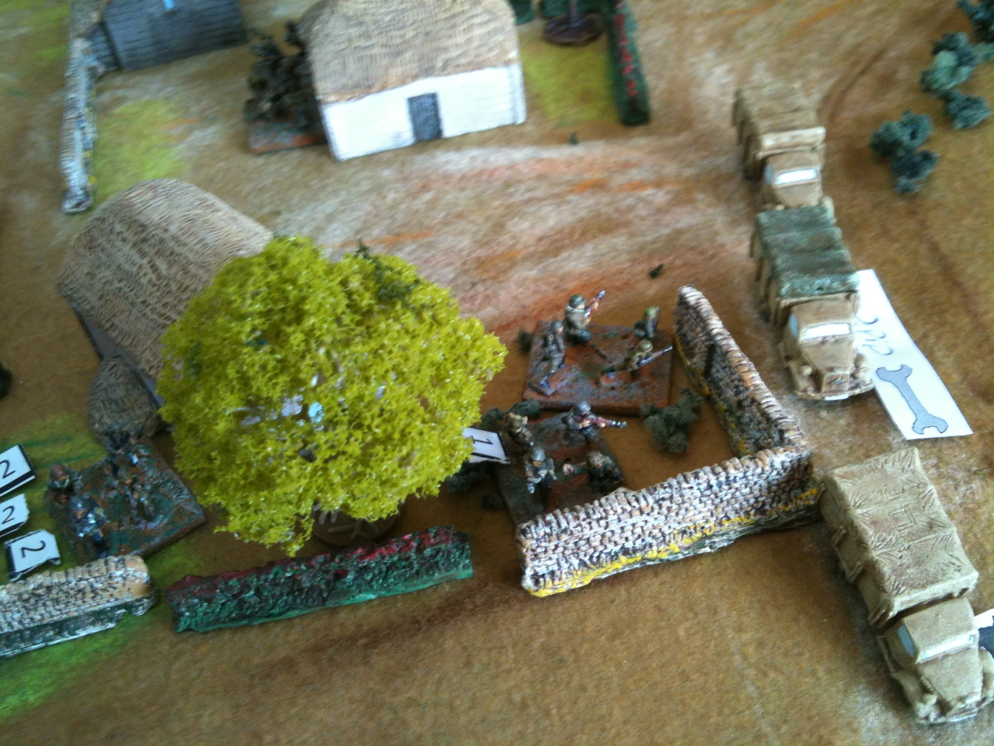 …the rest of the Pzgrenadier platoon tried to find cover in the settlement