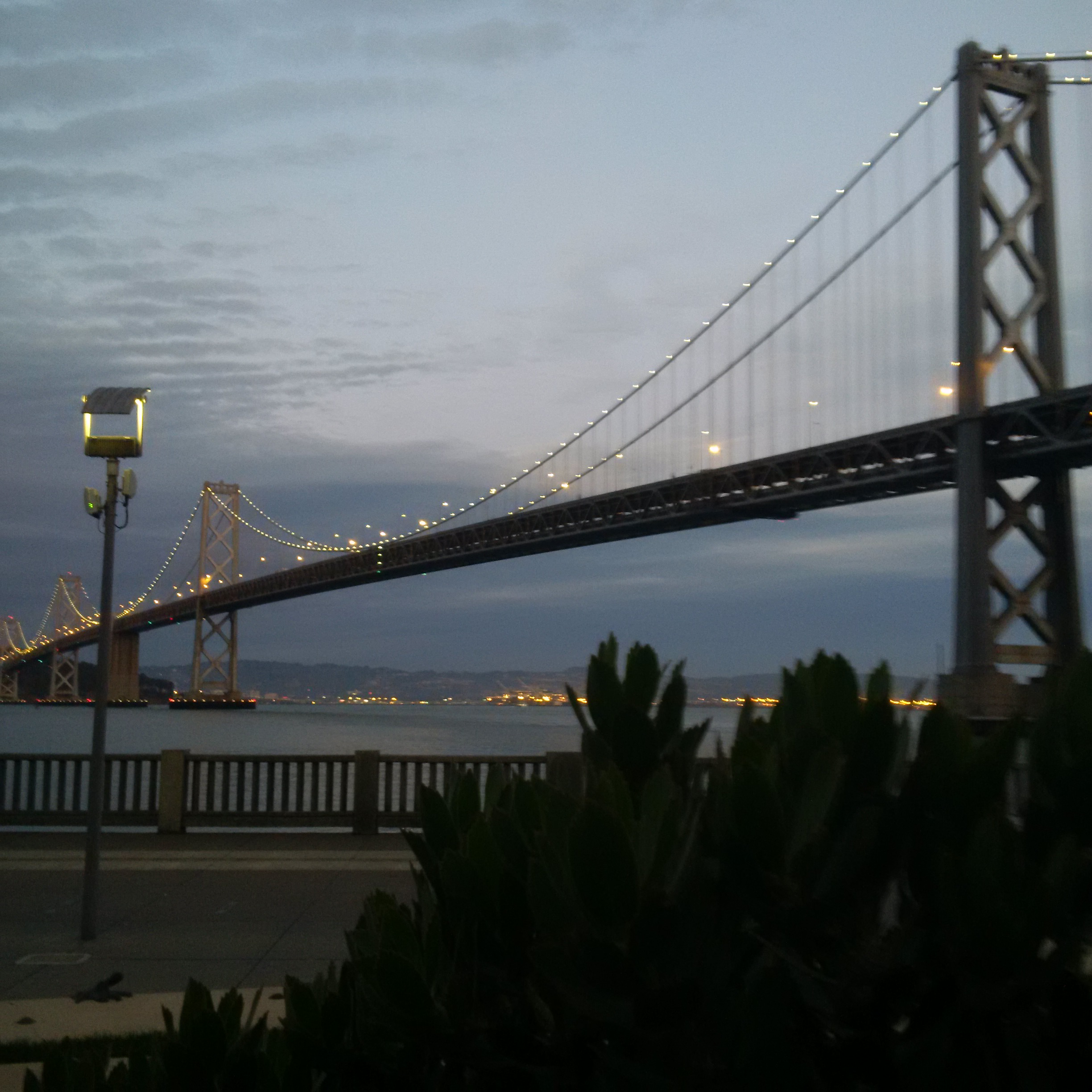 And one of the Bay Bridge at night