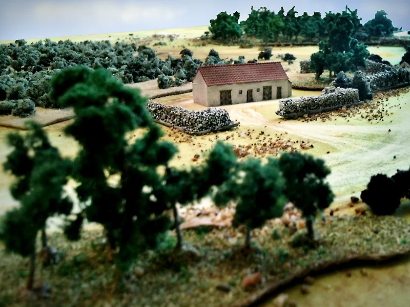 A closer look to the center sector of the battlefield. That farm was meant to be the strong point of the BEFs’ defence.