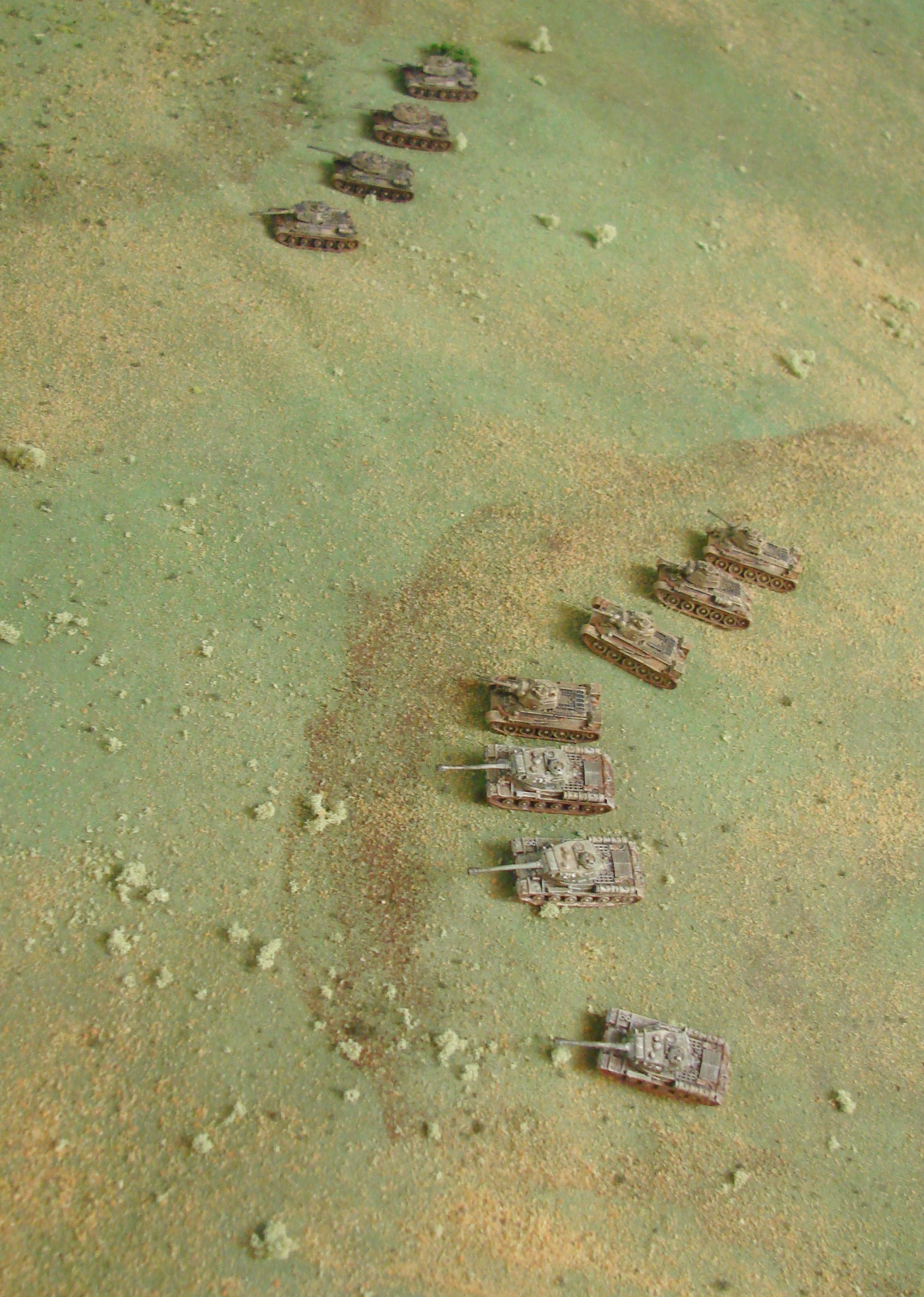 Waiting for the Big Cats PM consolidates his hold on the hill and lines up the armor to pick off the Tigers
