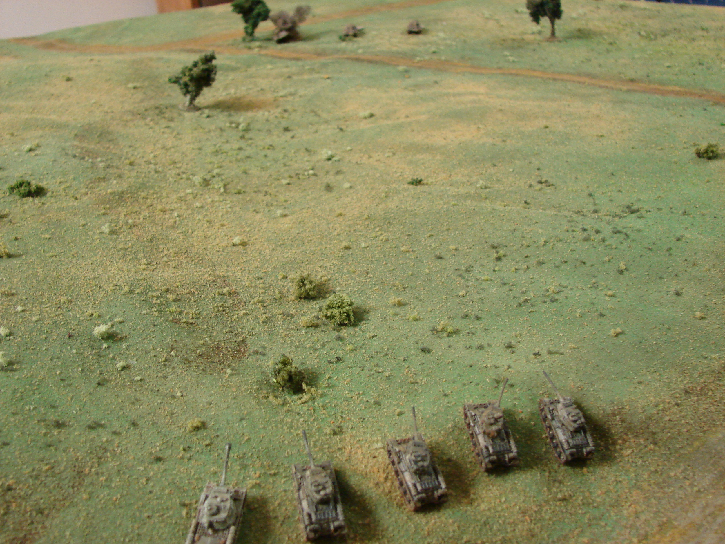 May I join you? IS2 creeps up the embankment and nails a Tiger II on its first shot.