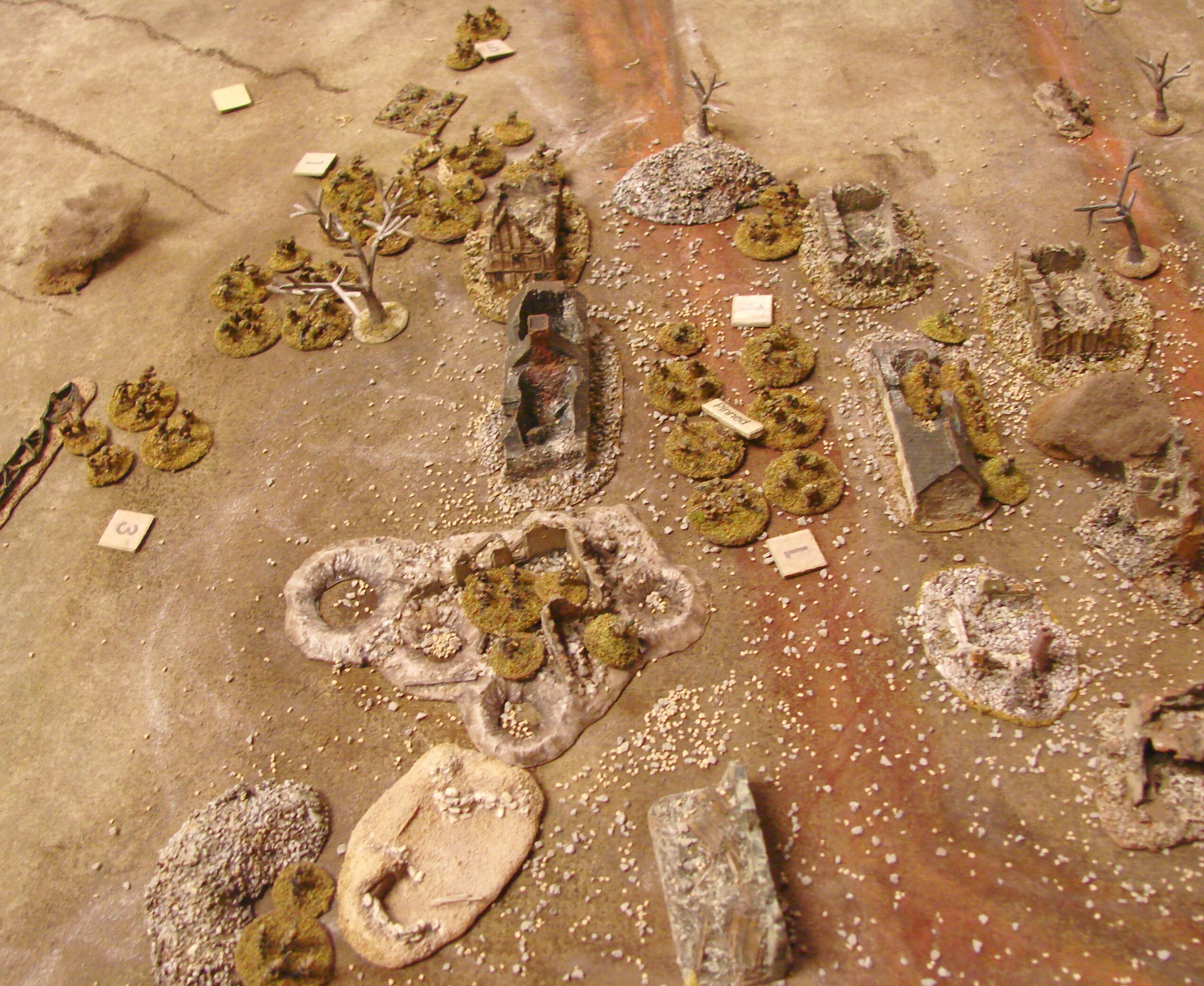 Ambush! The FJ platoon leader and his half squad blast the crap out of a Monmouth platoon that is moving down the road. The other remaining FJ squads are still firing at the Brits in the open.