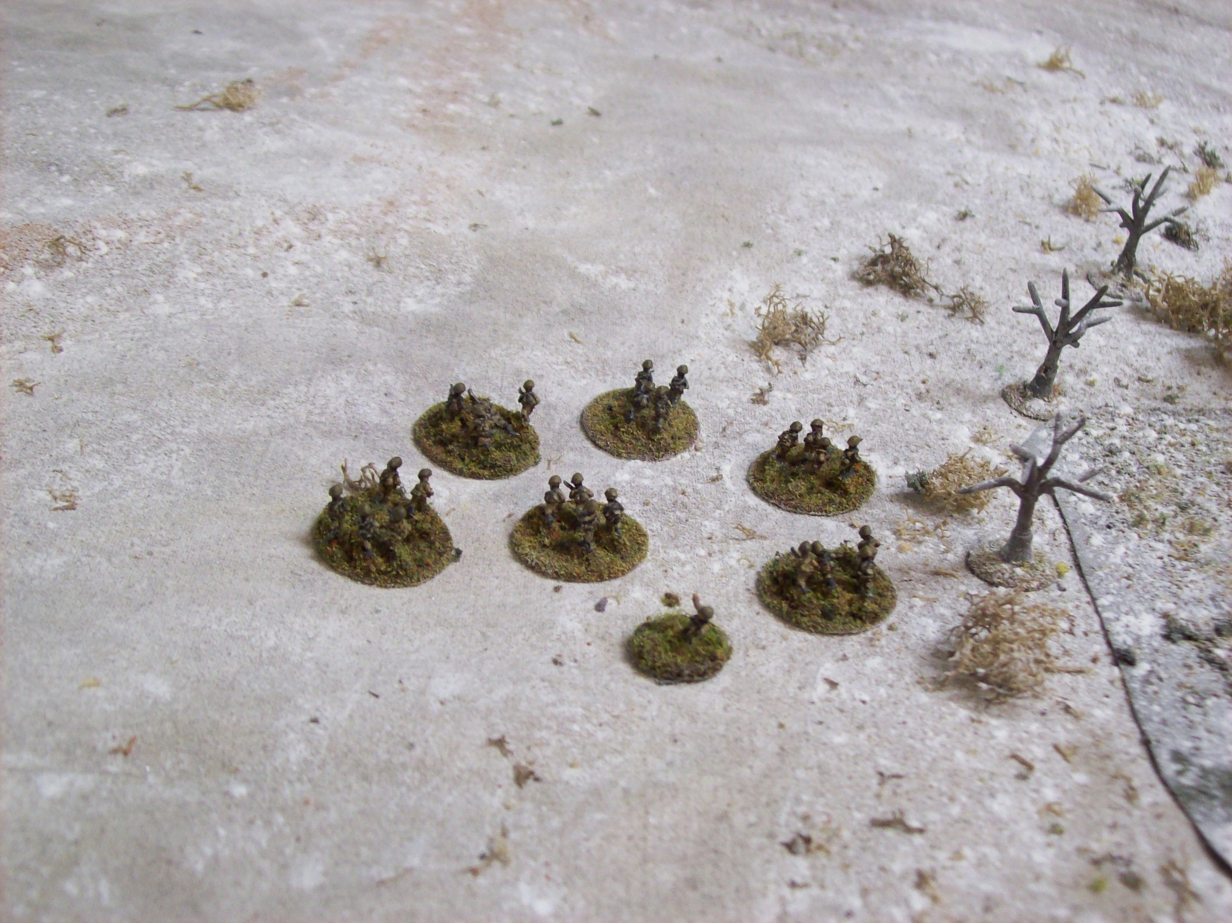 2nd Platoon Taking Hits From MMGs As luck would have it, the 2nd platoon took the lead and was the first to take some long range small arms fire.