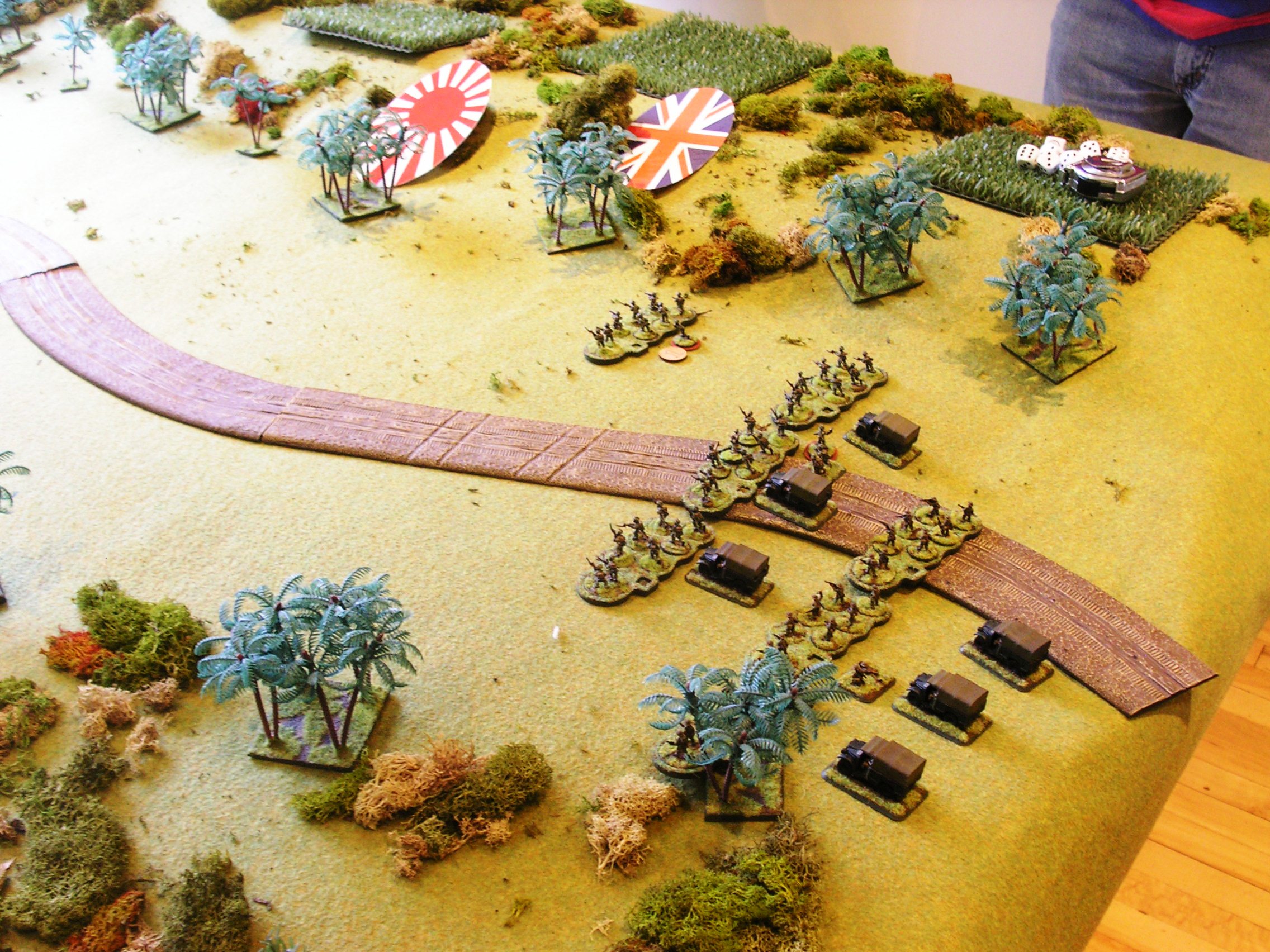 british indian troops form firing lines